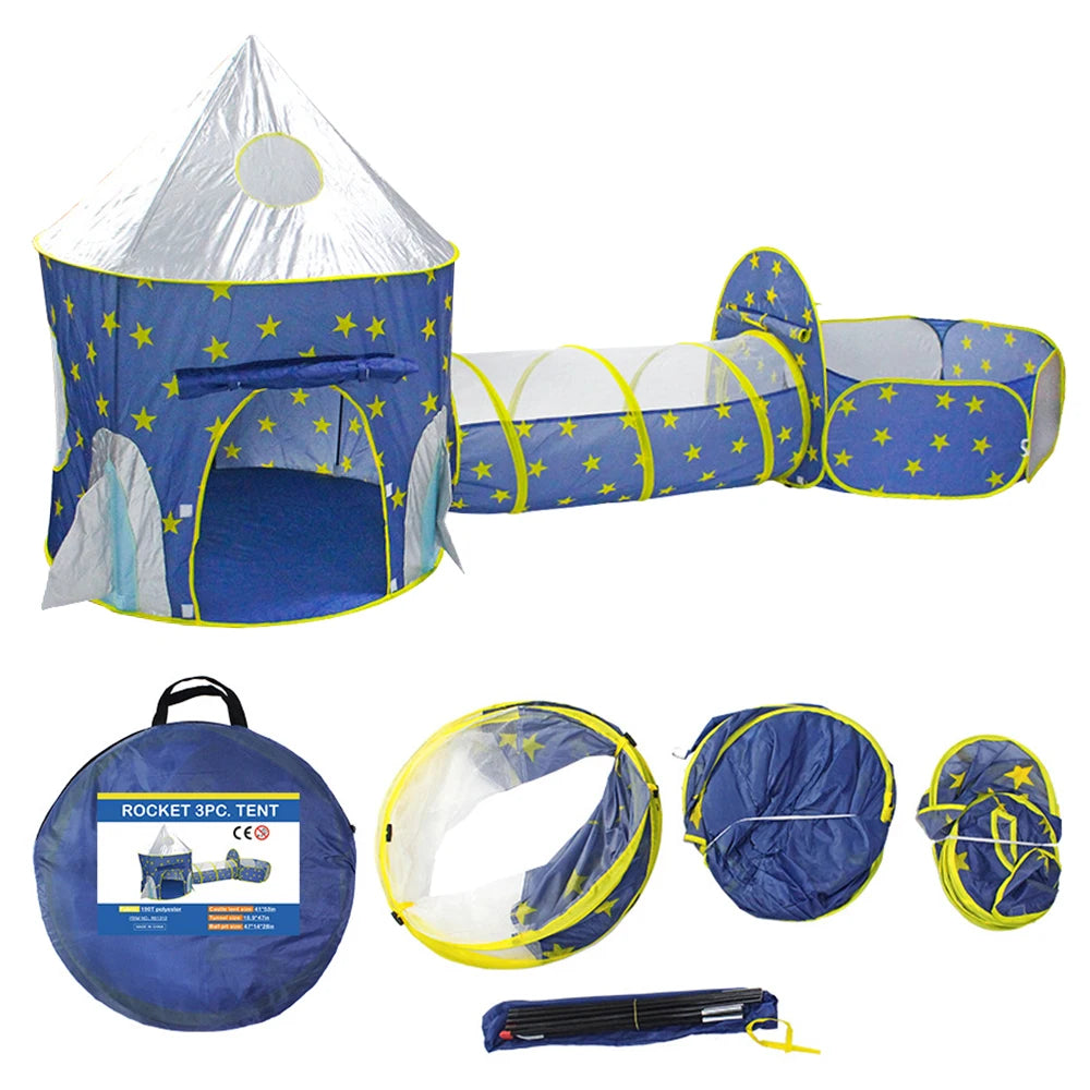 Kids Play Tent for Boys Play Tent House with Carrying Case for Kids Toddlers Indoor Outdoor Children Playhouse