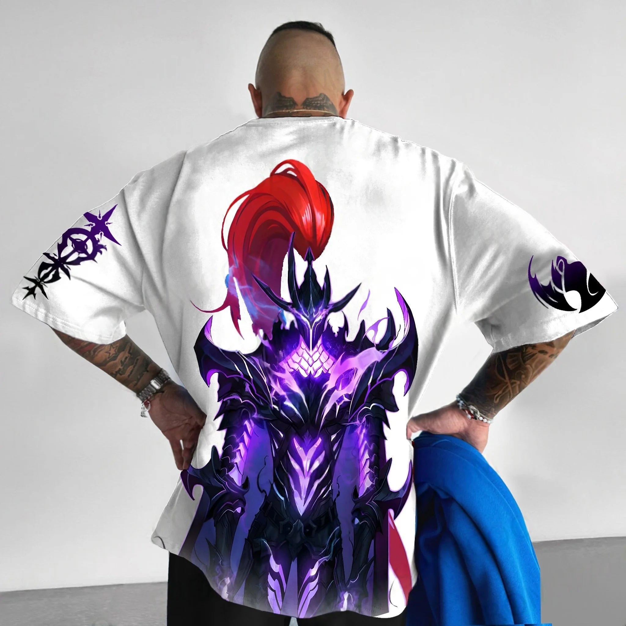 Solo Leveling Licensed Anime Tee 2025 - Official Manga Graphic Cotton Shirt, Y2K Loose Fit for Cosplay & Daily Wear