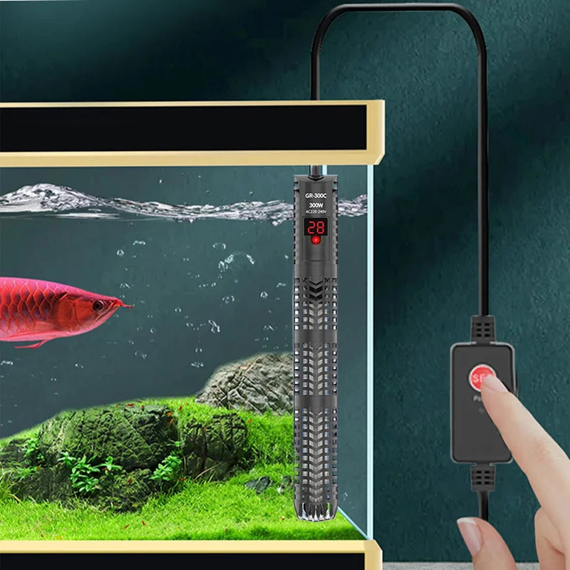 Aquariums Submersible Heater Display Digital Fish Tank  Heating Rod With thermometer Constant Temperature Control 220-240V