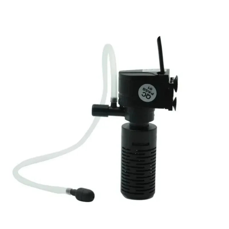 Fish Tank Filter Aquarium Three-in-one Aeration Filter Pump Mini Aquarium Oxygen Submersible Water Purifier