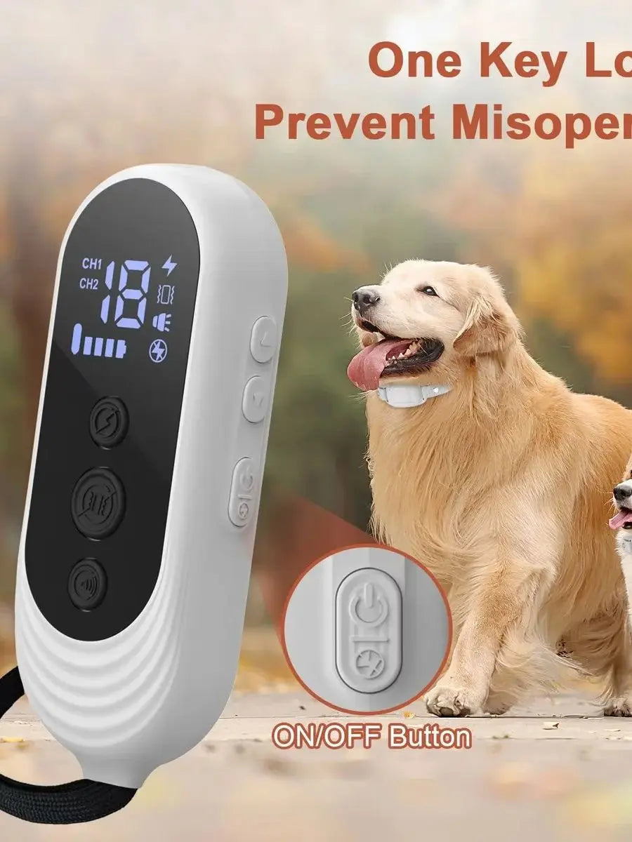 Dog Training Collar with Remote Innovative IPX7 Waterproof with 4 Training Modes, Rechargeable E-Collar for All Breeds
