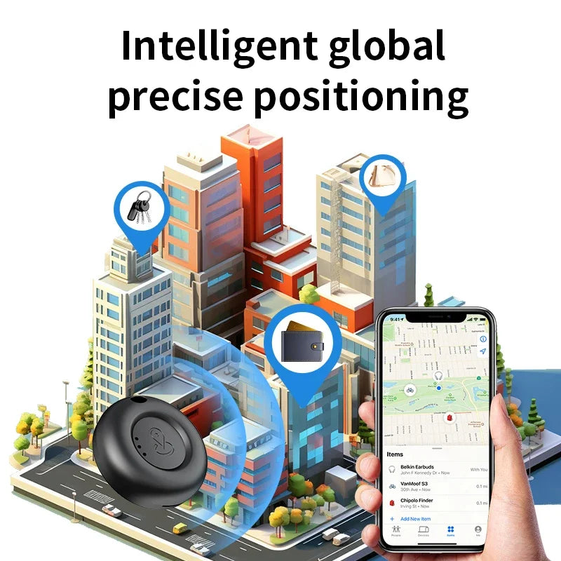 IOS GPS Tracker Smart Tags Bluetooth Search Tracking Locator airtag Find My App Anti Lost Alarm Reminder Finder Car Key Pet Kids