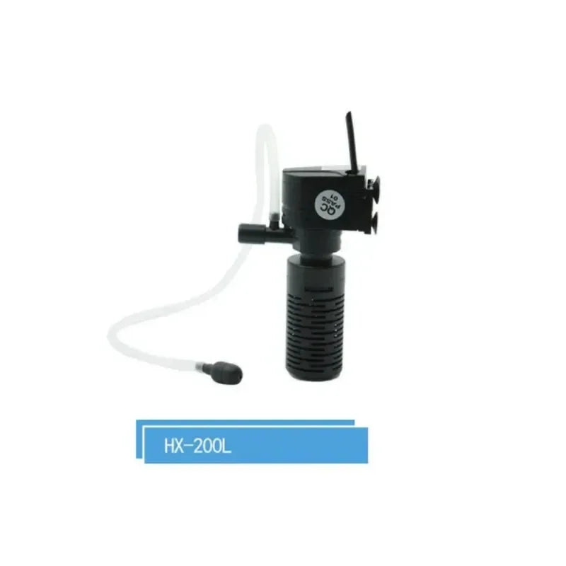 Fish Tank Filter Aquarium Three-in-one Aeration Filter Pump Mini Aquarium Oxygen Submersible Water Purifier