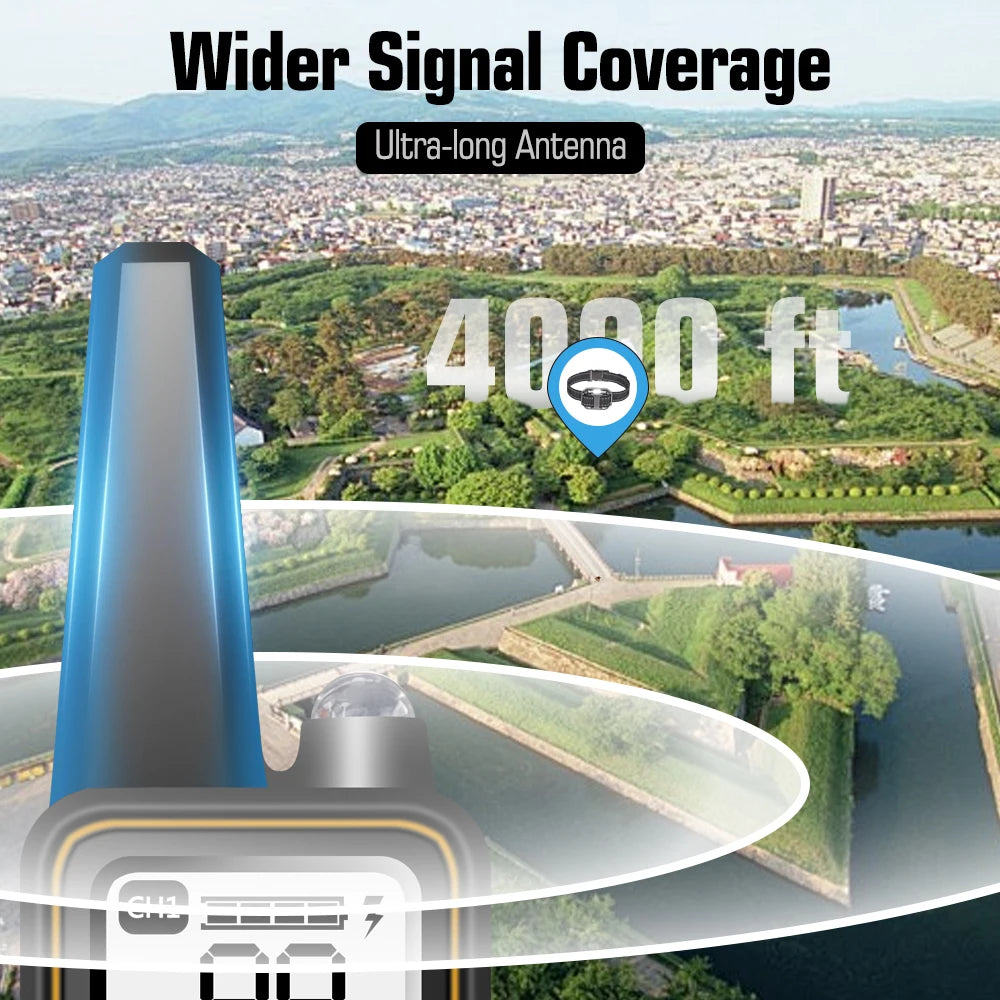 Dog Training Collar with Remote, IP67 Waterproof Dog Shock Collars, 3 Dogs, Large, Medium, Small Dogs, Rechargeable E Collars