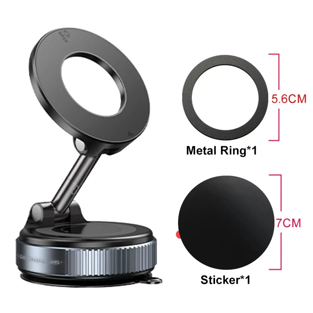 Vacuum suction cup rotation 360° magnetic adsorption stand navigation universal stand car phone magnetic stand mechanical
