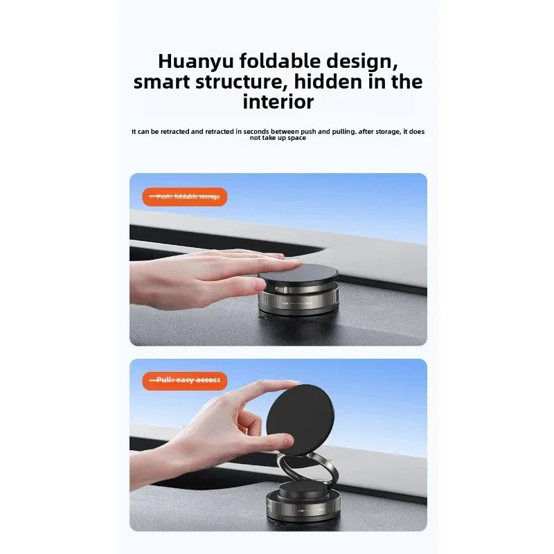 T30 Vacuum Magnetic Phone Holder Stand, for Magsafe Suction Cup Phone MountAdjustable Swivel Lock, for Your Car/Gym/Mirror
