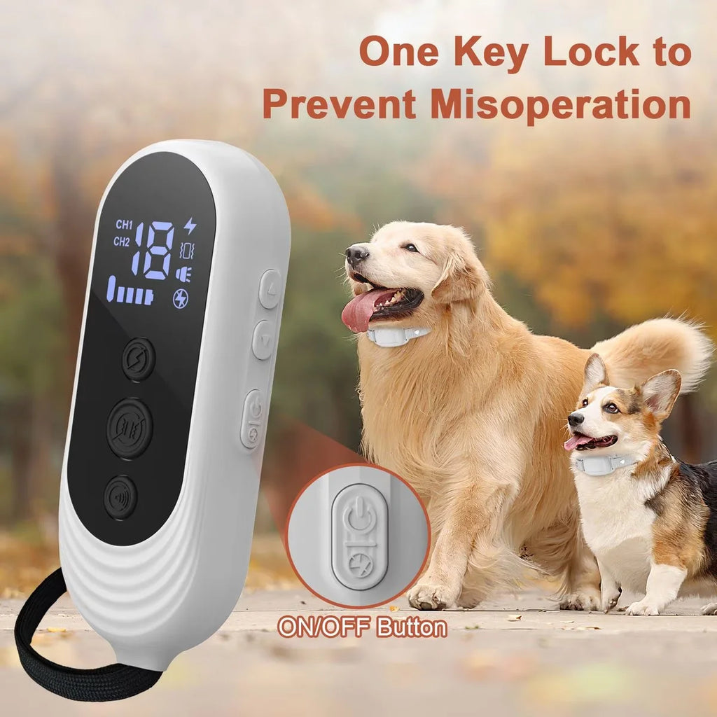 Dog Training Collar with Remote Innovative IPX7 Waterproof with 4 Training Modes, Rechargeable E-Collar for All Breeds