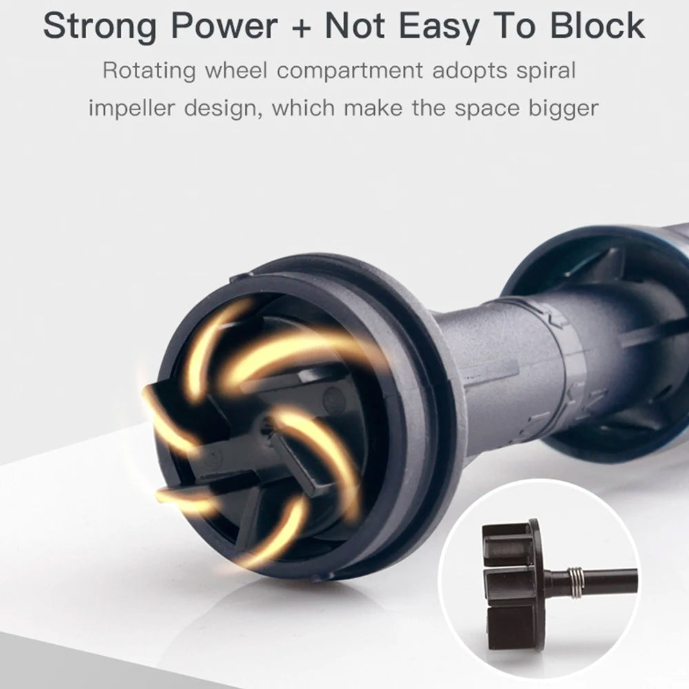 Electric Aquarium Siphon Cleaner Fish Tank Vacuum Gravel Cleaning Tool Water Changer with Air-Pressing Button Aquarium Accessory