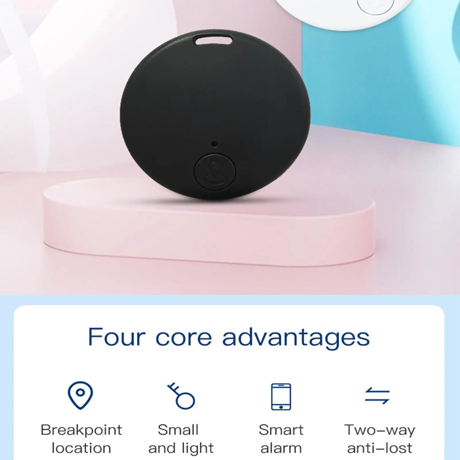 GPS Tracker Smart Tags Blue-tooth Search Tracking Locator Work Find Anti Lost Reminder Device Finder Car Key Pet Kids