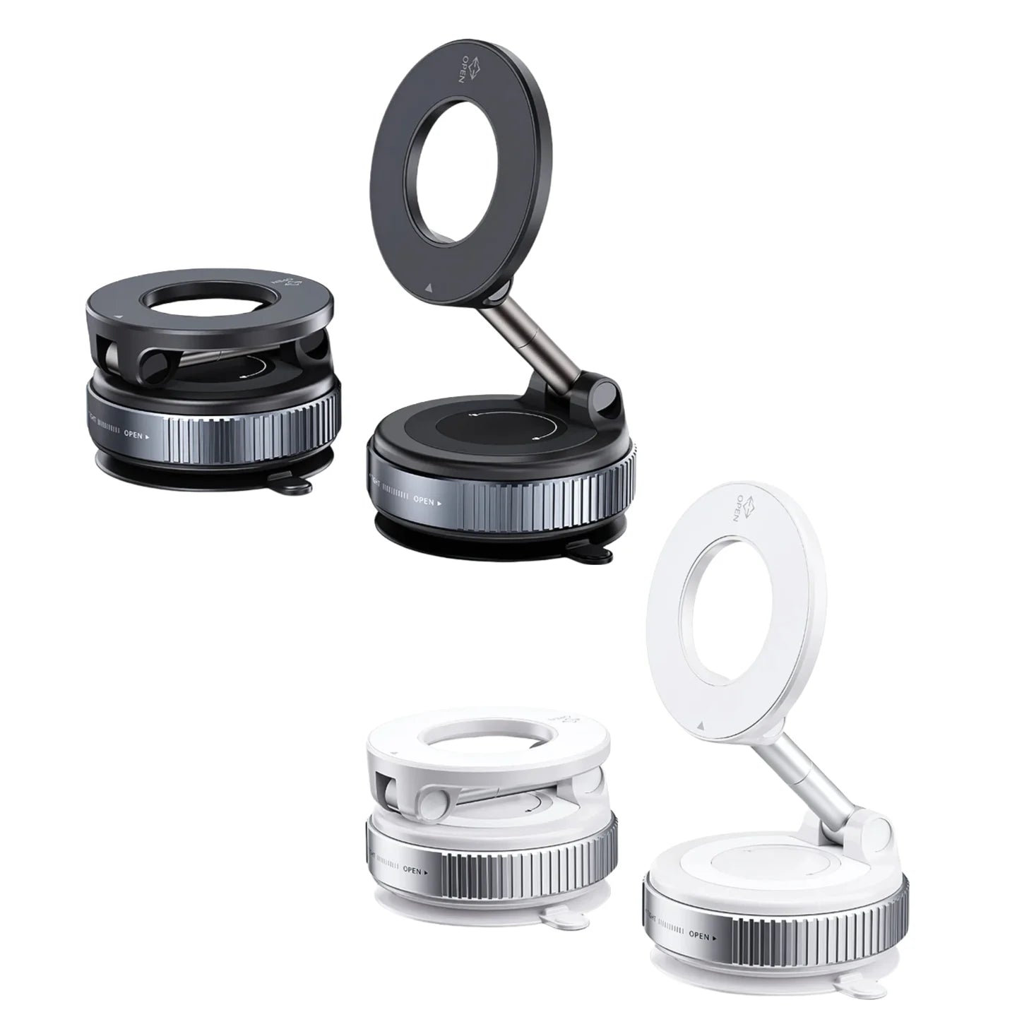 Vacuum suction cup rotation 360° magnetic adsorption stand navigation universal stand car phone magnetic stand mechanical