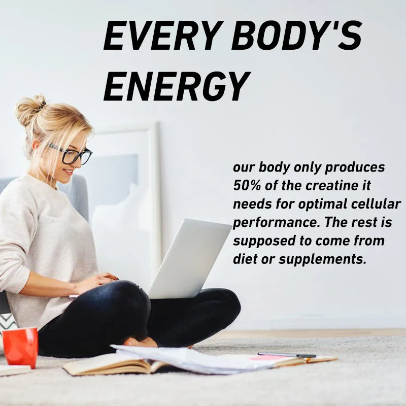 Creatine HCl - Boosts Energy Endurance and Muscle Mass for Improved Athletic Performance