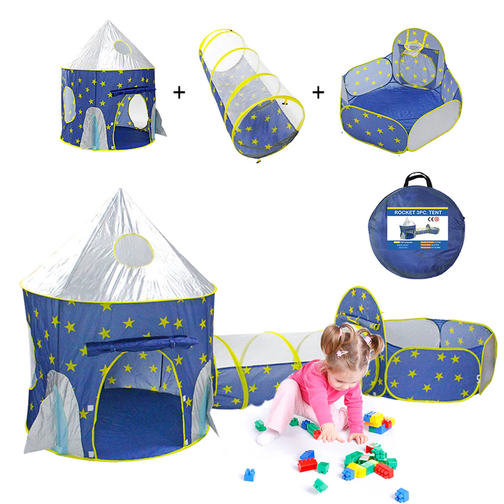 Kids Play Tent for Boys Play Tent House with Carrying Case for Kids Toddlers Indoor Outdoor Children Playhouse