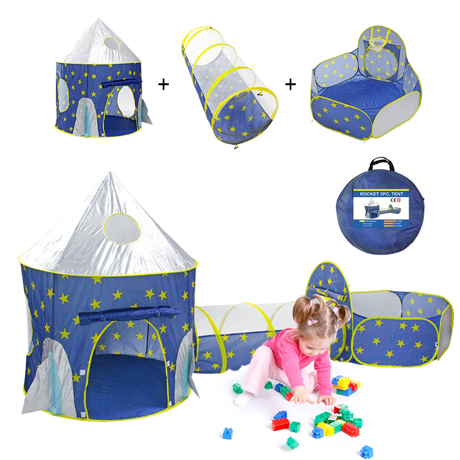 Kids Play Tent for Boys Play Tent House with Carrying Case for Kids Toddlers Indoor Outdoor Children Playhouse