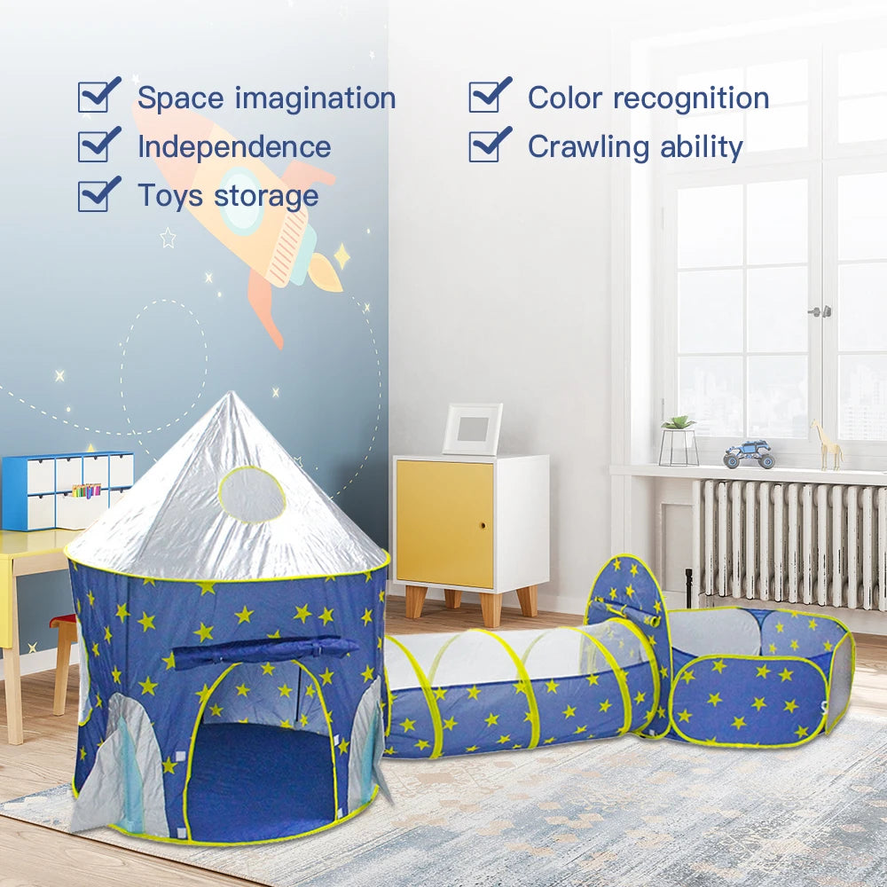 Kids Play Tent for Boys Play Tent House with Carrying Case for Kids Toddlers Indoor Outdoor Children Playhouse