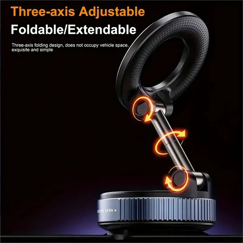 360° Rotating Vacuum Magnetic Car Phone Holder  New Model Dashboard Glass Mount Multi-Scenario Automotive Navigation Stand