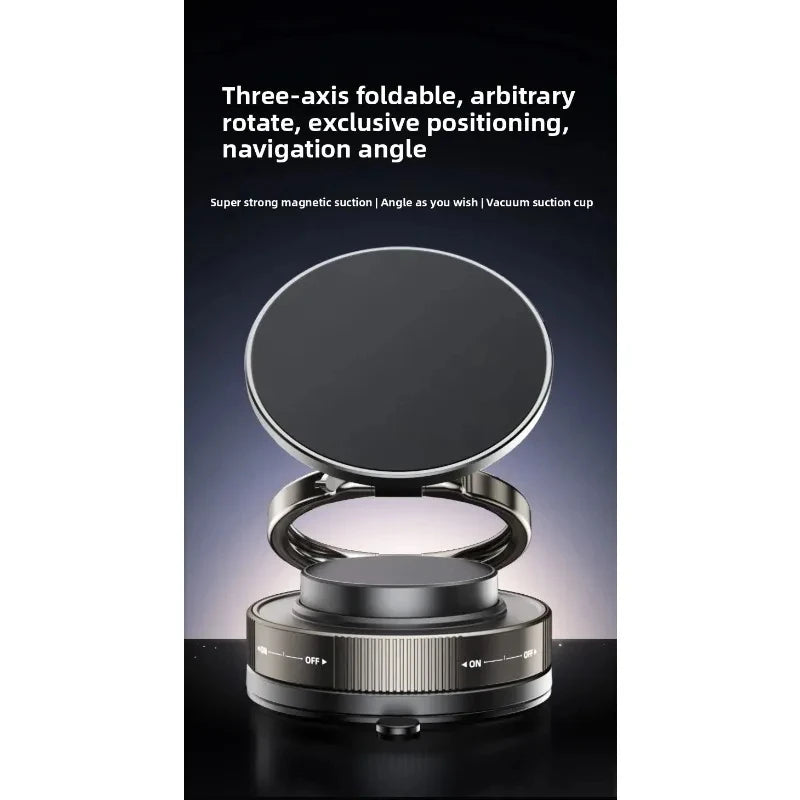 T30 Vacuum Magnetic Phone Holder Stand, for Magsafe Suction Cup Phone MountAdjustable Swivel Lock, for Your Car/Gym/Mirror