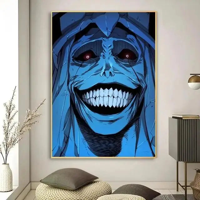 Solo Leveling Anime Canvas Wall Art  HD Kawaii Cat  Cars Poster for Game Room Decor Gifts and Wall Murals