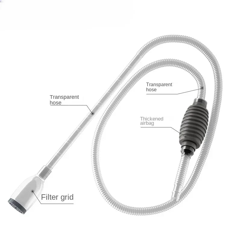 Aquarium Gravel Cleaner & Water Changer Kit - Pro Siphon Vacuum with Extension Tube, Fish Tank Sand Tool